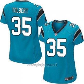 Maglia NFL Game Donna Carolina Panthers Tolbert Blu