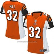 Maglia NFL Game Donna Cincinnati Bengals Hill Arancione
