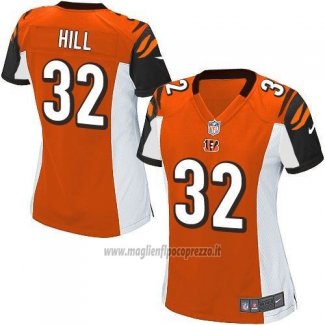 Maglia NFL Game Donna Cincinnati Bengals Hill Arancione
