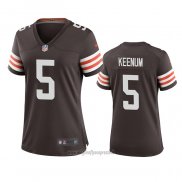 Maglia NFL Game Donna Cleveland Browns Case Keenum Marrone