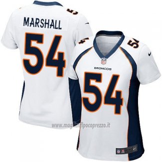 Maglia NFL Game Donna Denver Broncos Marshall Bianco