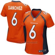 Maglia NFL Game Donna Denver Broncos Sanchez Arancione