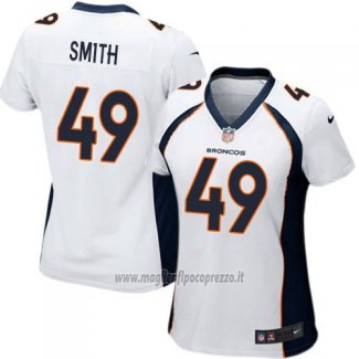 Maglia NFL Game Donna Denver Broncos Smith Bianco