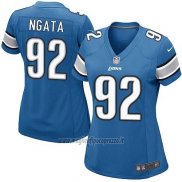 Maglia NFL Game Donna Detroit Lions Ngata Blu