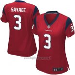 Maglia NFL Game Donna Houston Texans Savage Rosso