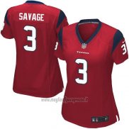 Maglia NFL Game Donna Houston Texans Savage Rosso