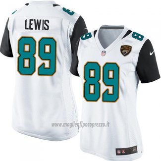 Maglia NFL Game Donna Jacksonville Jaguars Lewis Bianco