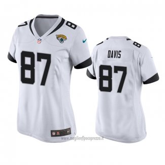 Maglia NFL Game Donna Jacksonville Jaguars Tyler Davis Bianco