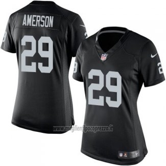 Maglia NFL Game Donna Las Vegas Raiders Amerson Nero