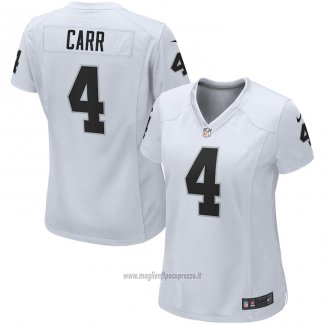 Maglia NFL Game Donna Las Vegas Raiders Derek Carr Bianco