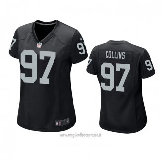 Maglia NFL Game Donna Las Vegas Raiders Maliek Collins Nero