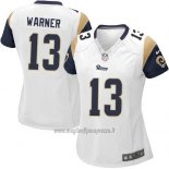 Maglia NFL Game Donna Los Angeles Rams Warner Bianco
