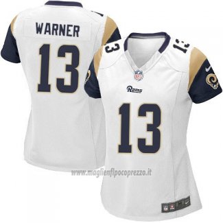 Maglia NFL Game Donna Los Angeles Rams Warner Bianco