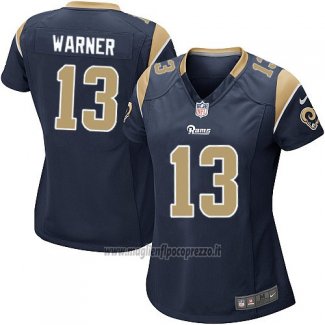 Maglia NFL Game Donna Los Angeles Rams Warner Nero