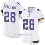Maglia NFL Game Donna Minnesota Vikings Peterson Bianco
