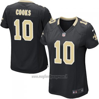 Maglia NFL Game Donna New Orleans Saints Cooks Nero