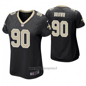 Maglia NFL Game Donna New Orleans Saints Malcom Brown Nero