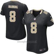Maglia NFL Game Donna New Orleans Saints Manning Nero