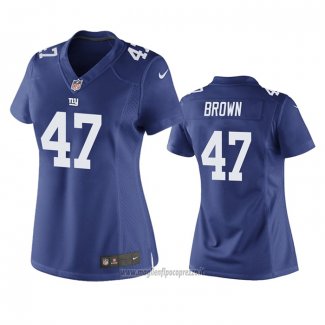 Maglia NFL Game Donna New York Giants Cameron Brown Blu