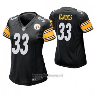 Maglia NFL Game Donna Pittsburgh Steelers Trey Edmunds Nero