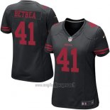 Maglia NFL Game Donna San Francisco 49ers Bethea Nero