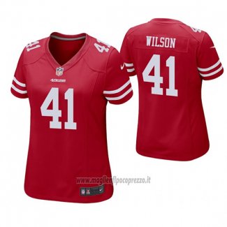 Maglia NFL Game Donna San Francisco 49ers Jeff Wilson Rosso