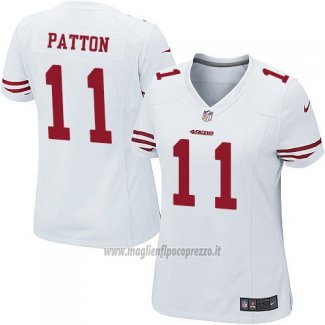 Maglia NFL Game Donna San Francisco 49ers Patton Bianco