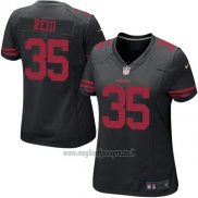 Maglia NFL Game Donna San Francisco 49ers Reid Nero
