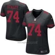 Maglia NFL Game Donna San Francisco 49ers Staley Nero