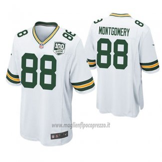 Maglia NFL Game Green Bay Packers Ty Montgomery Bianco 100th Anniversary