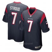 Maglia NFL Game Houston Texans C.j. Stroud 2023 NFL Draft First Round Pick Blu