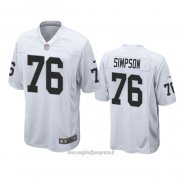 Maglia NFL Game Las Vegas Raiders John Simpson Bianco