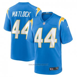 Maglia NFL Game Los Angeles Chargers Scott Matlock Blu1