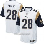Maglia NFL Game Los Angeles Rams Faulk Bianco