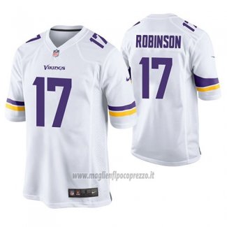Maglia NFL Game Minnesota Vikings Aldrick Robinson Bianco