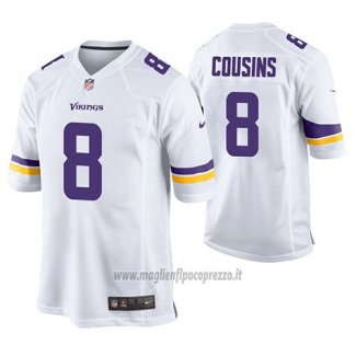 Maglia NFL Game Minnesota Vikings Kirk Cousins Bianco