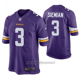 Maglia NFL Game Minnesota Vikings Trevor Siemian Viola