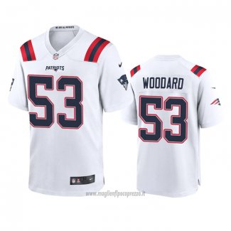 Maglia NFL Game New England Patriots Dustin Woodard Bianco