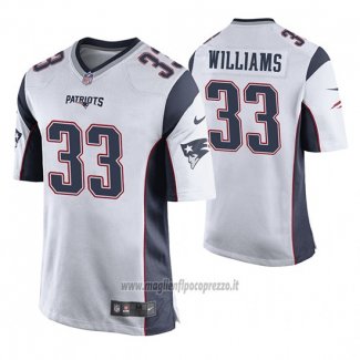 Maglia NFL Game New England Patriots Joejuan Williams Bianco