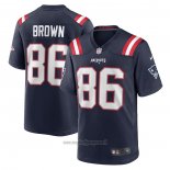 Maglia NFL Game New England Patriots Pharaoh Brown Blu
