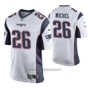 Maglia NFL Game New England Patriots Sony Michel Bianco