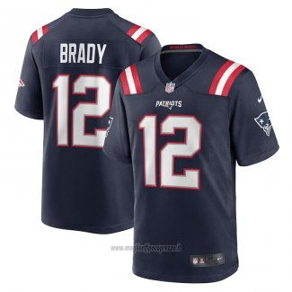 Maglia NFL Game New England Patriots Tom Brady Retired Blu