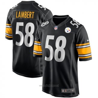 Maglia NFL Game Pittsburgh Steelers Jack Lambert Retired Nero