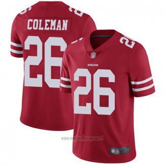 Maglia NFL Game San Francisco 49ers 26 Tevin Coleman Rosso