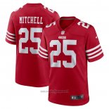 Maglia NFL Game San Francisco 49ers Elijah Mitchell Rosso2