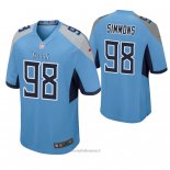 Maglia NFL Game Tennessee Titans Jeffery Simmons Blu