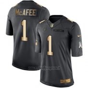 Maglia NFL Gold Anthracite Indianapolis Colts Mcafee Salute To Service 2016 Nero