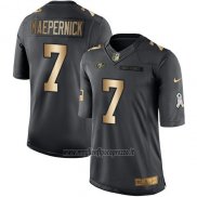 Maglia NFL Gold Anthracite San Francisco 49ers Kaepernick Salute To Service 2016 Nero
