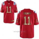 Maglia NFL Gold Game New England Patriots Edelman Rosso