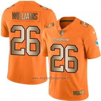 Maglia NFL Gold Legend Miami Dolphins Williams Arancione
